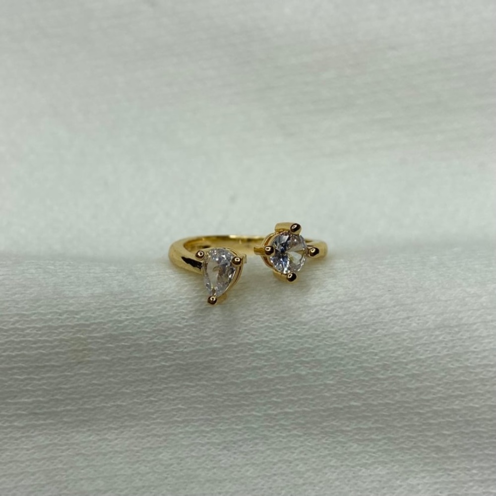 New Adjustable Gold Plated 18k Ring